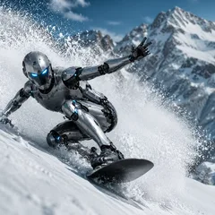 Jerry snowboarding